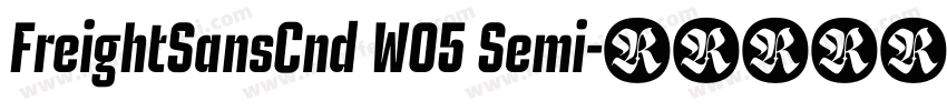 FreightSansCnd W05 Semi字体转换